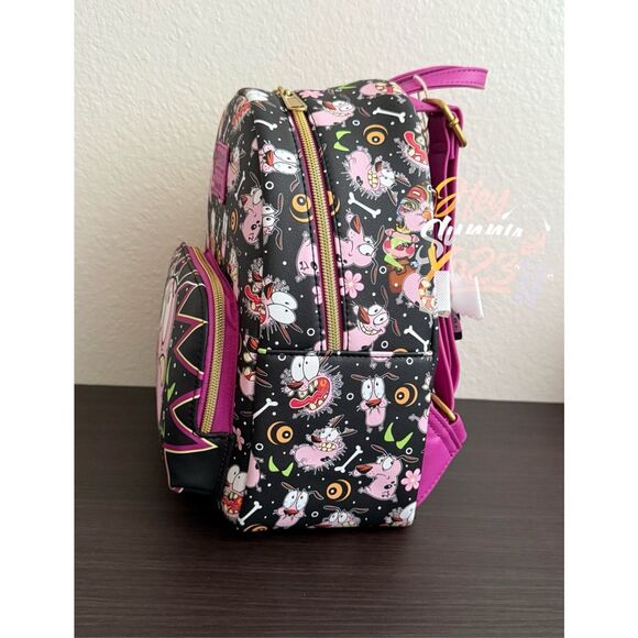 Loungefly Courage The Cowardly Dog Mini Backpack - Picture 4 of 5